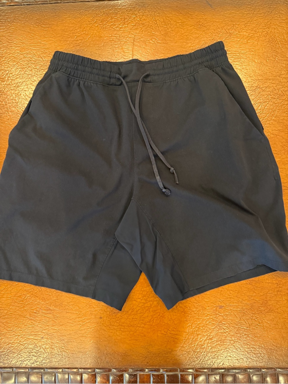 Lululemon Men’s Black Athletic Shorts - Size medium.
